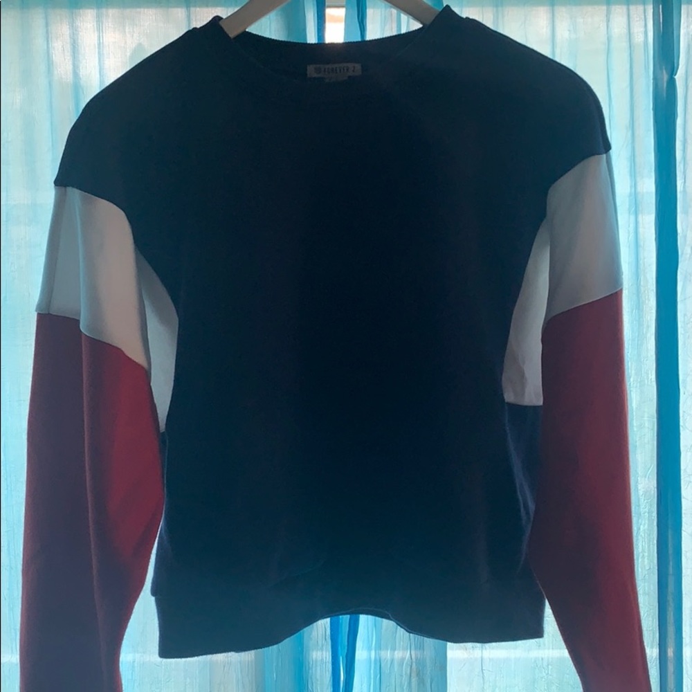 Color block Crewneck Sweater